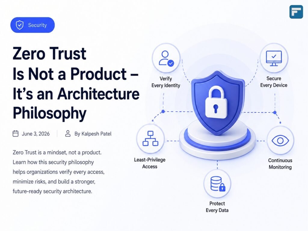 Zero trust is not a product